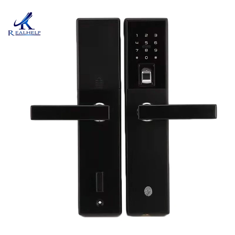 Wechat Remote Unlock Fingerprint IC Card Bluetooth Door Lock Simple Light Weight For 45-70mm Thickness Homes | Безопасность и