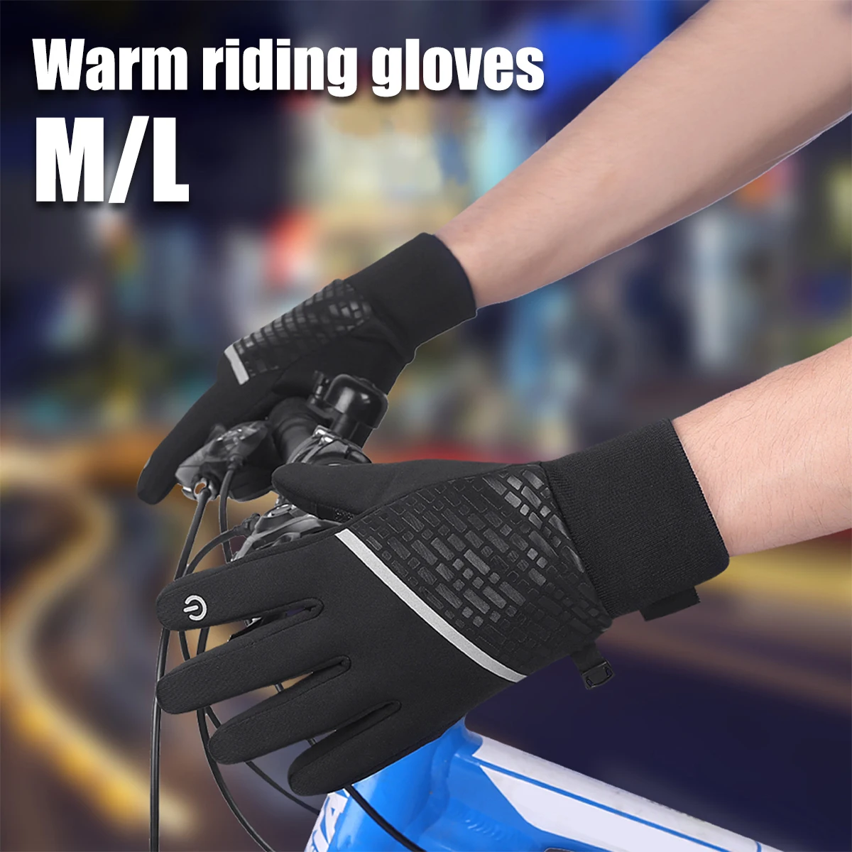 

Cycling Gloves Bicycle Touchscreen Full Finger Glove Waterproof Outdoor Bike Skiing Motorcycle Riding Sports Glove Warmer Unisex