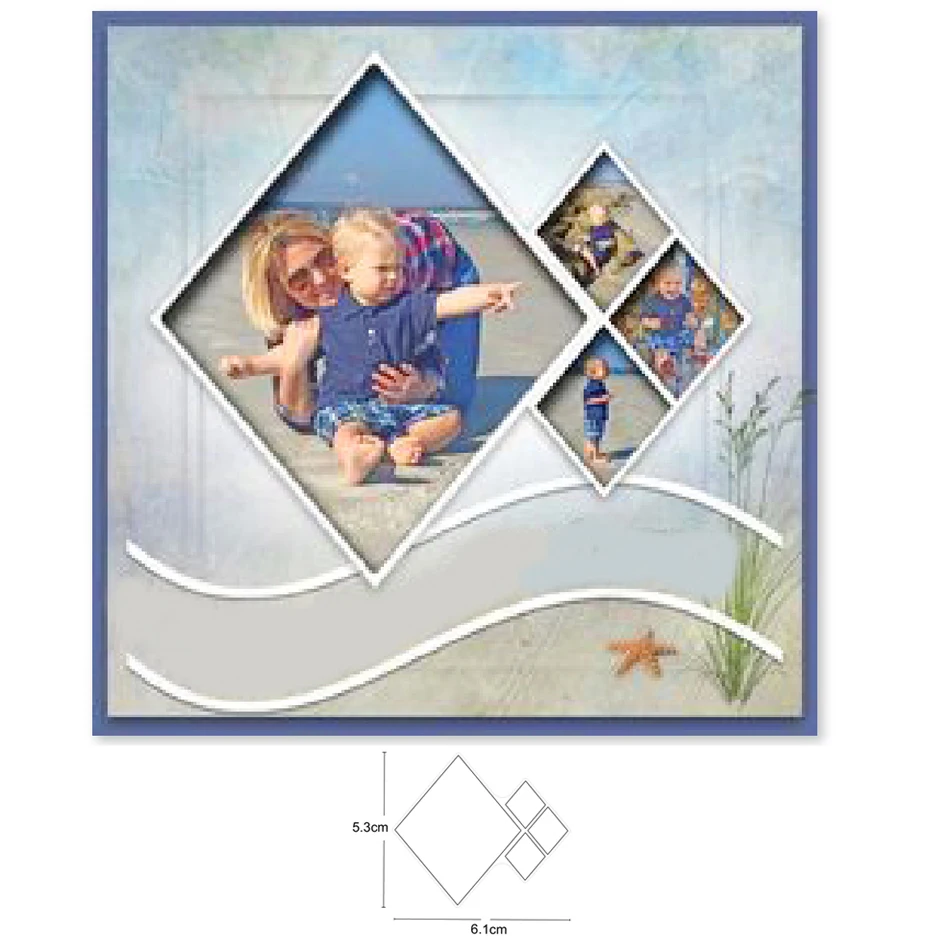 

metal cutting dies photo frame trayer die mould decoration Scrapbook paper card craft knife blade punch stencils dies