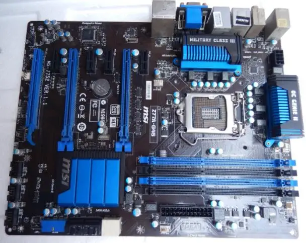 MSI Z77A-G45 оригинальная материнская плата DDR3 LGA 1155 Z77 32 Гб USB 3 0 для I3 I5 I7 cpu z77