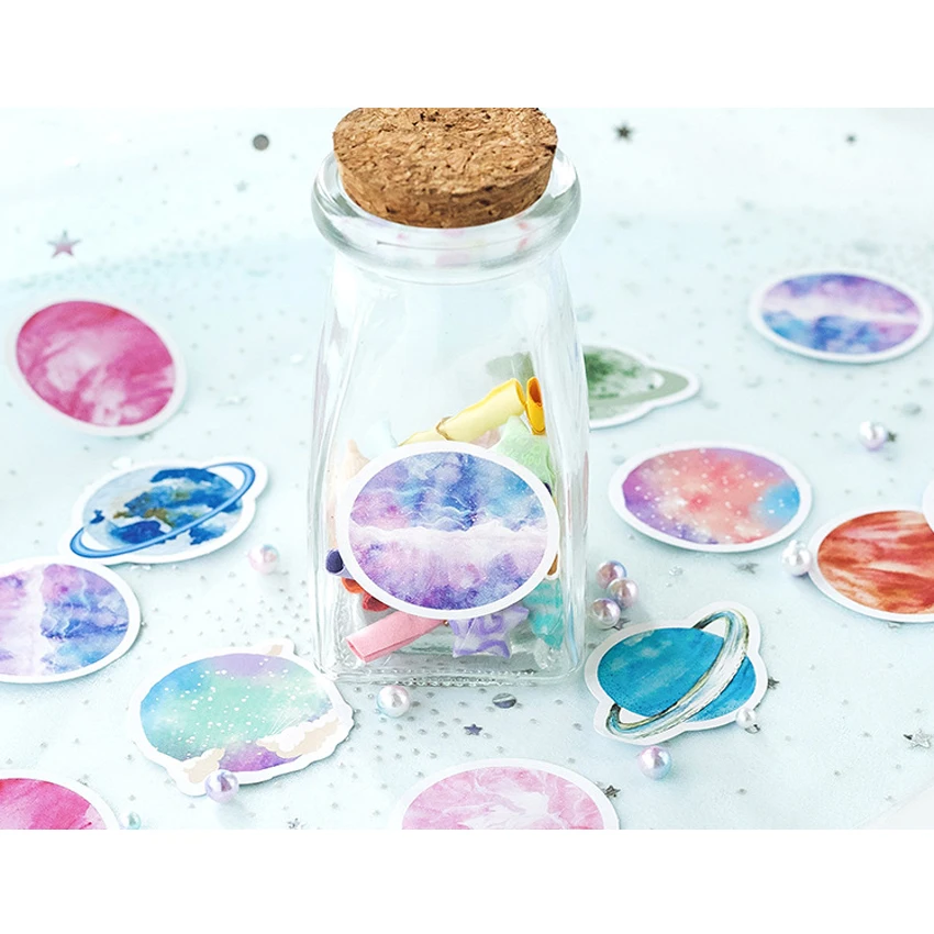 45 шт./кор. милый номер 32 планета дневник Мини бумажные наклейки kawaii DIY
