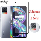Закаленное стекло с полным покрытием для Oppo Realme 8, защитная пленка для экрана Oppo Realme 8 Pro, стекло для камеры Oppo Realme 8, 6,4 дюйма