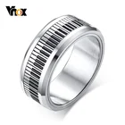 Поворотный Брелок Vnox для пианино для мужчин, браслет из нержавеющей стали, стильный Спиннер, музыкант, хороший подарок, ювелирные изделия