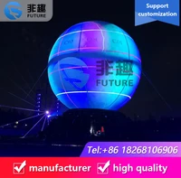 giant inflatable moon helium balloon for event with led light