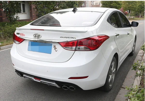 Задний спойлер для Elantra ABS задний бампер диффузор бамперы защита Hyundai после