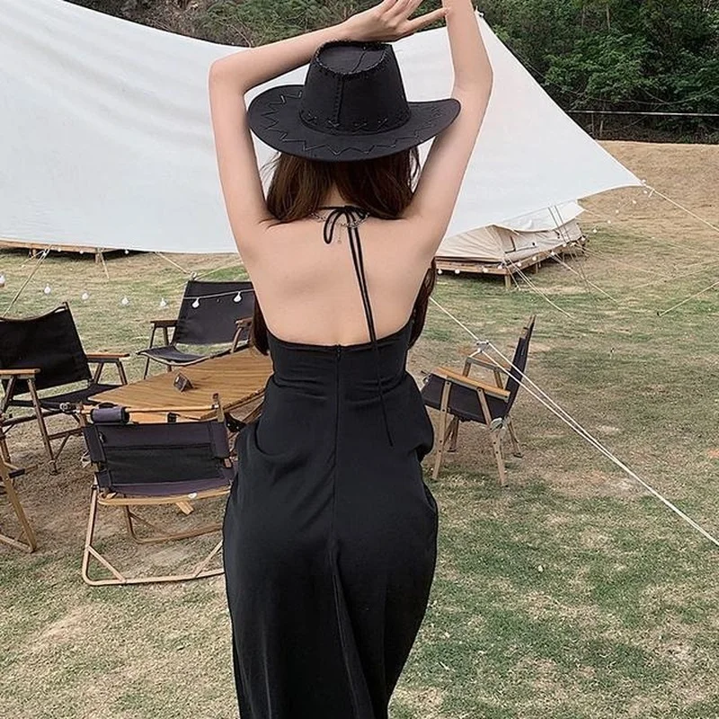 Женский комплект из двух предметов элегантный Однотонный черный костюм футляр