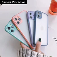 camera protection bumper phone cases for iphone 11 12 pro x xr xs max 6 6s 7 8 plus se 2020 12 mini matte shockproof back cover