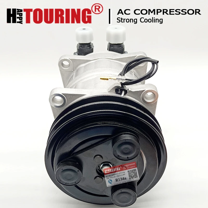 For TM15 RV Freightliner FC70 FS65 FL50 AC Compressor SAEJ639 2045011 2521152 43555011 48845011 10045011 58621 Z0006347a