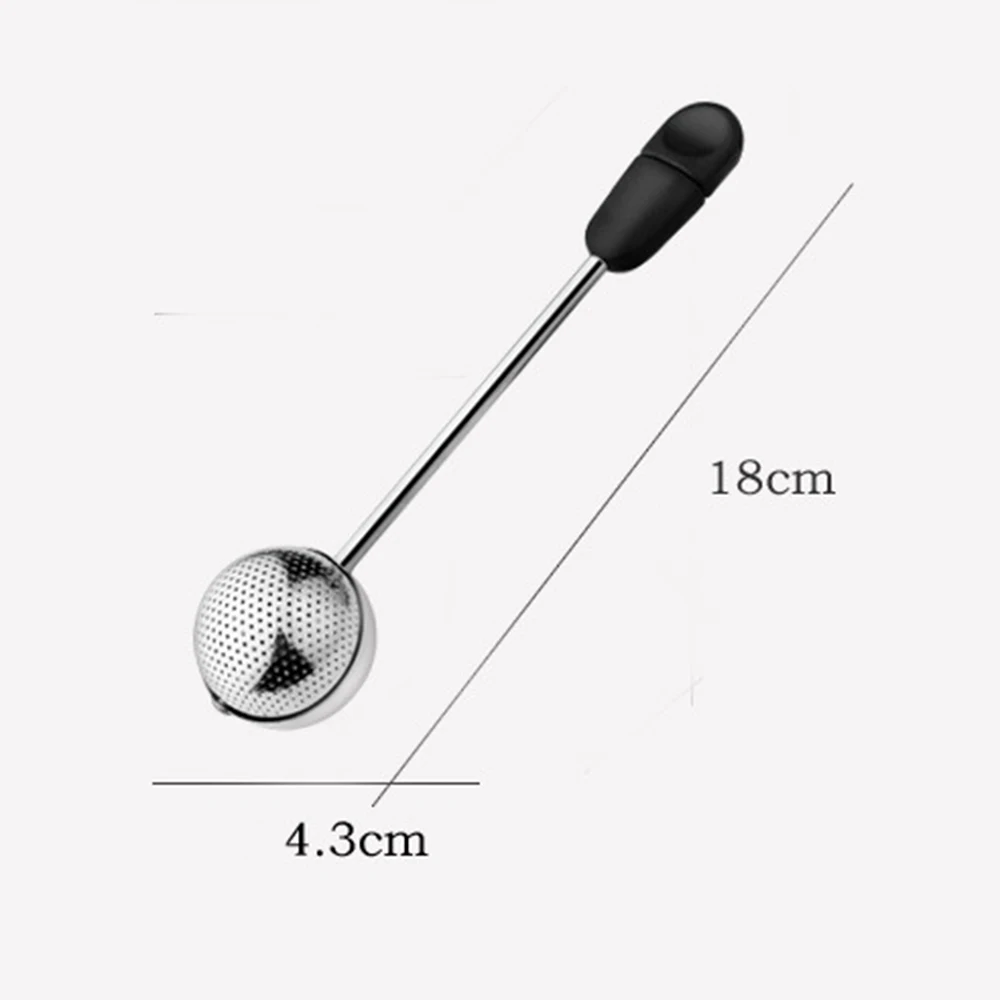 

Stainless Steel Fine Mesh Tea Infuser Strainer Mesh Tea Ball Filter Handle Strainer 360 Rotation Infuser Filter