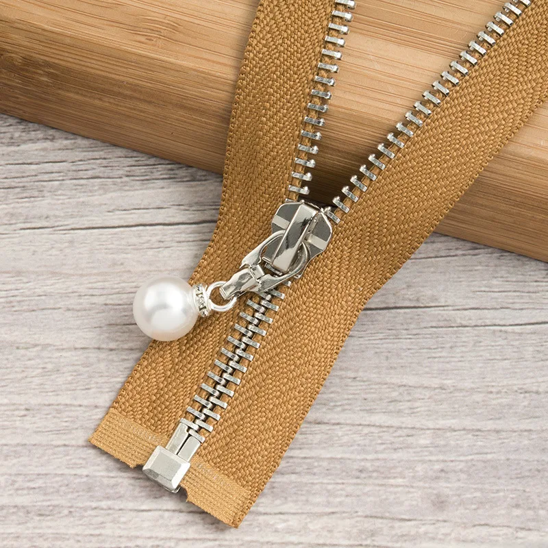 camelsilver85cm 1/2 шт. 85 см 120 см 5# разъемная застежка-молния жемчужные металлическая молния eco-friendly открытые пальто куртки застежки-молнии для шитья одежды застежки-молнии для рукоделия KY969 - Цвет: camelsilver85cm