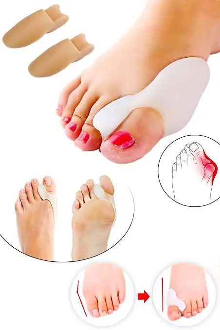 

2 double Toe Bunion Protector Roller Skin Color