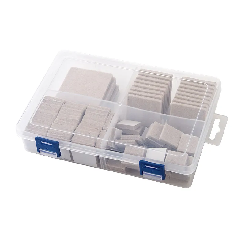

100pcs / box! Self-adhesive felt chair feet pads Furniture table Feet Anti Slip felt mat prevent noise protection flooring