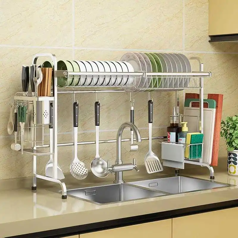 

Cosas De Keuken Organizer Rangement Organisateur Stainless Steel Organizador Mutfak Cuisine Cocina Kitchen Storage Rack Holder