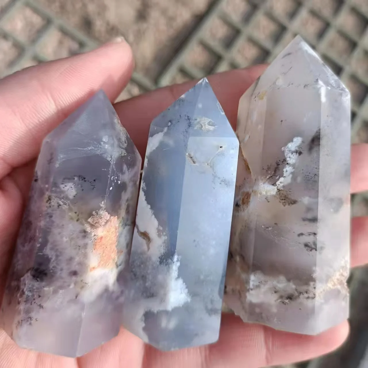 

Натуральные ветви, агат, минеральный знак, оригинальный камень, красивый кристалл, столб, Океанский халцедон, фотоэлемент, 1 шт.