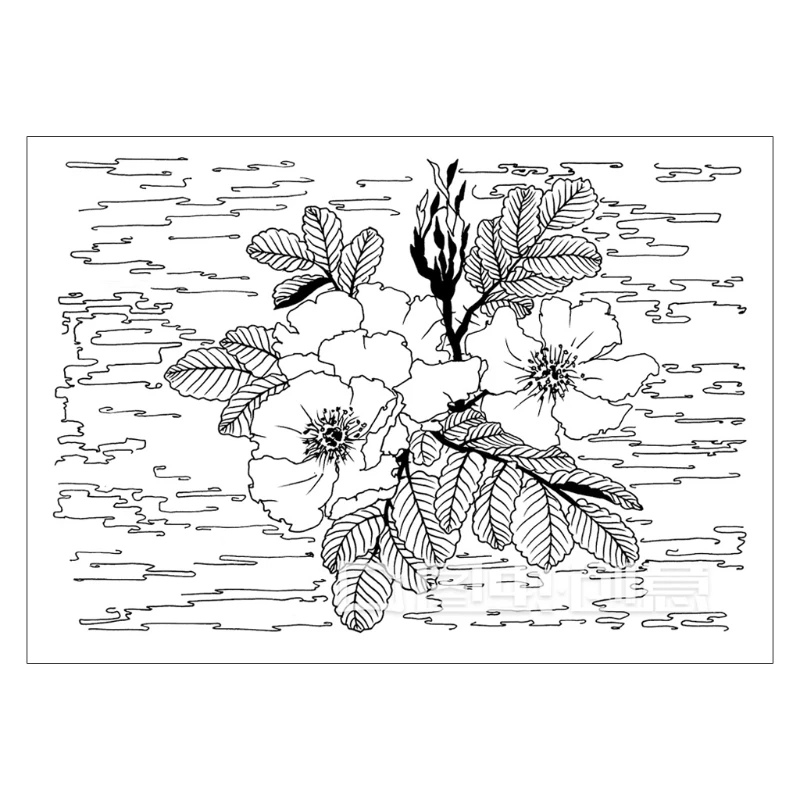 

Cartoons Flowers Silicone Clear Seal Stamp DIY Scrapbook Embossing Photo Album