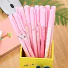 Ручка гелевая с персиковым рисунком, креативная Милая персиковая ручка с розовым цветком для девочек, школьные и офисные канцтовары, подарки, 1 шт.
