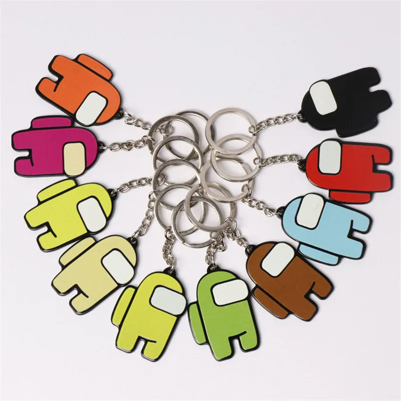 

Among Us Keychain Hot Games Among Us Game Bag Keychain Pendant Decoration Pendant Accessories Car Keys Keychain