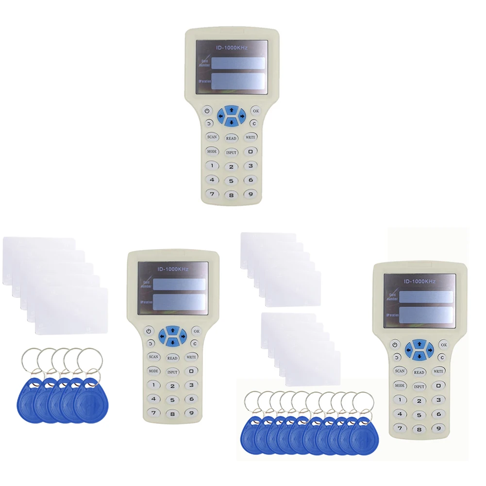 

RFID Card Reader Writer 3.2 Inch Color Screen ID/IC Duplicator Copier Encrypted Card Decoder Keyfobs