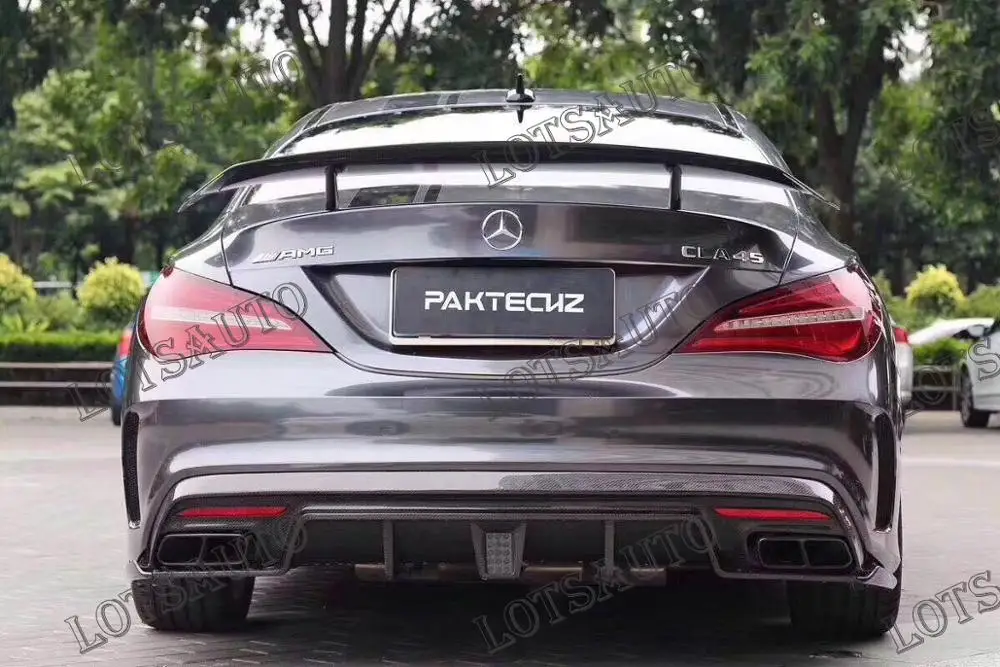 Крыло заднего багажника из углеродного волокна CLA45 GT Style подходит для спойлеров