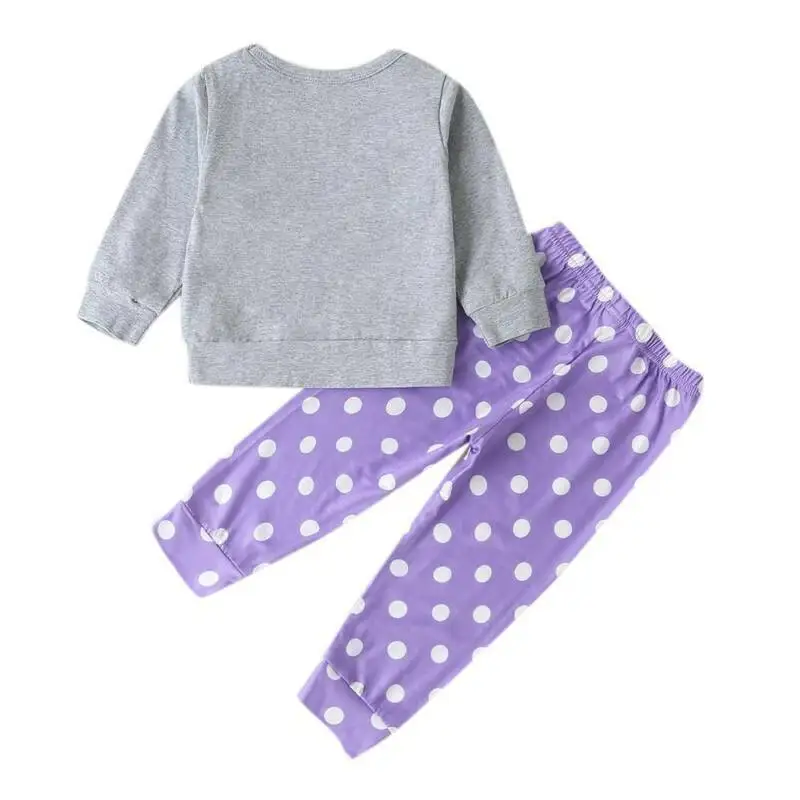 

Babys Girls Cute Tracksuit Set Long Sleeve Tops + Trousers Casual Outfit Clothes CN(Origin) W