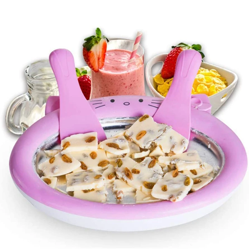 

Ice Cream Maker Instant Yogurt freeze Pan Ice Roll Time Pan for Healthy Homemade Rolled Ice Cream freeze Yoghurt