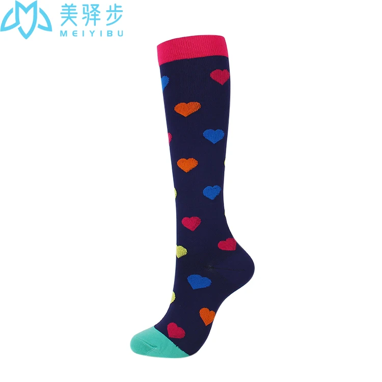 

200 pairs per set Women Socks Sport Compression Socks Support Nylon Unisex Outdoor Racing Long Pressure Stockings High