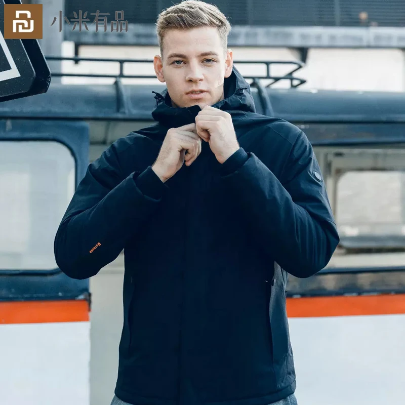 

Новая модная куртка Youpin для мужчин и женщин, теплая безопасная ткань для контроля температуры с дальним инфракрасным излучением, лыжный кос...