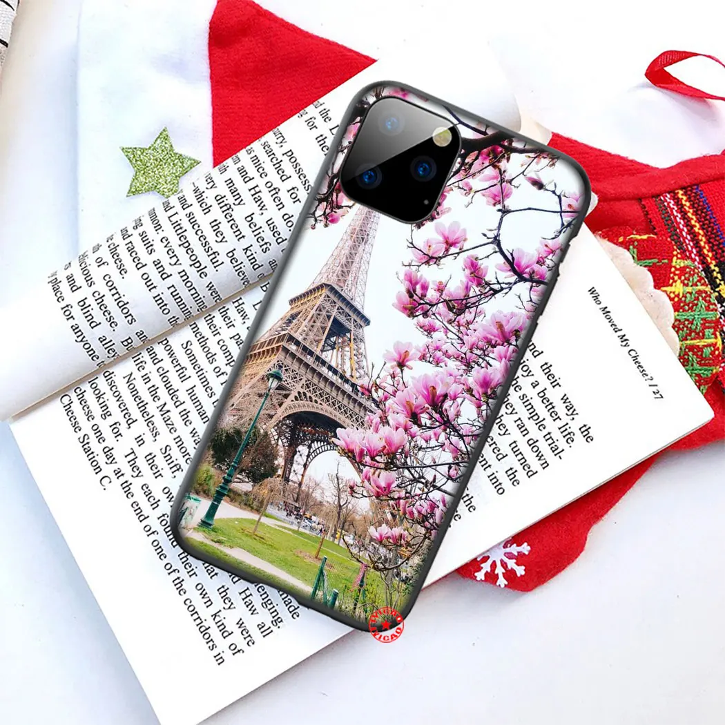 Мягкий силиконовый чехол Y25 с изображением Эйфелевой башни для iPhone 11 Pro XS Max XR X 8 7 6