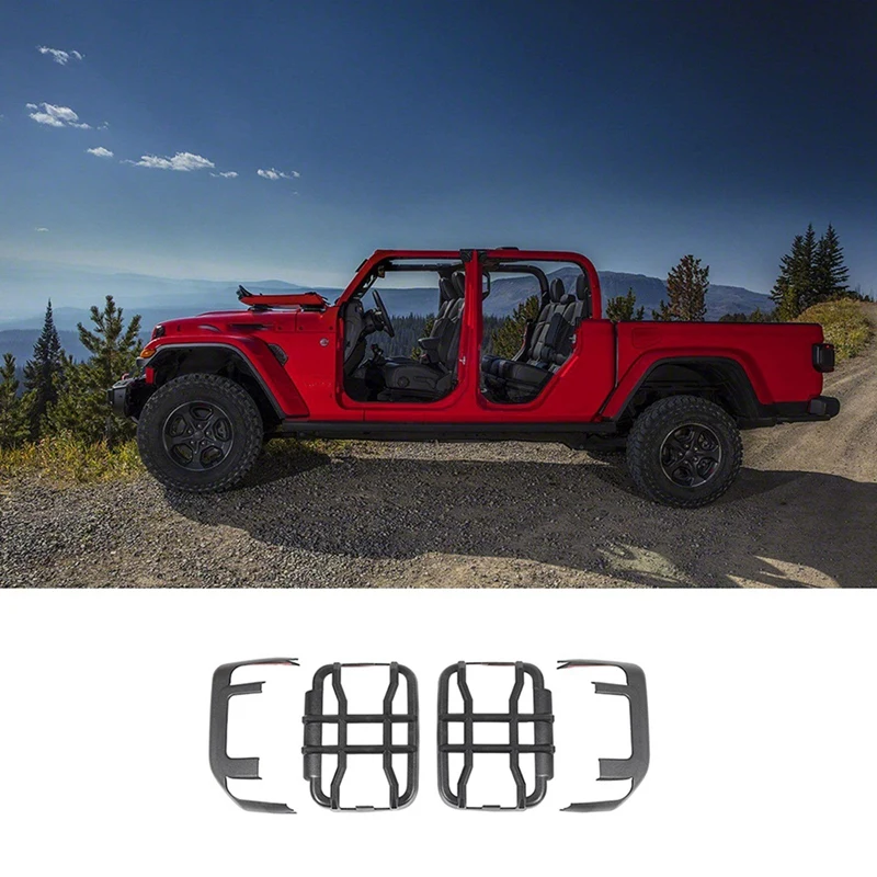 Car Tail Light Cover Rear Lamp Guards Protector Accessories for Jeep Gladiator JT 2018-2020 (LED Only) | Автомобили и мотоциклы