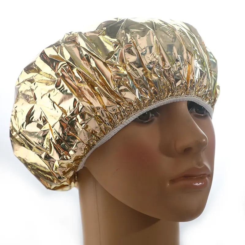 

Шапочка для душа, теплоизоляция, алюминиевая фотоэластичная шапочка для купания для женщин, для парикмахерской, ванной комнаты