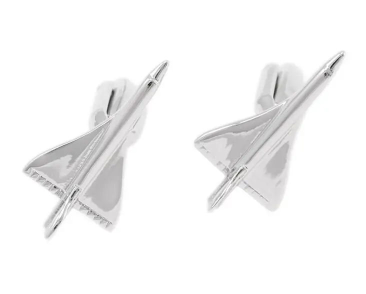 

10pairs/lot Quality Plane Cufflinks Classic Fighter Cuff Links Silver Color Airplane Gemelos Jewellery Men's Jewelry Gift