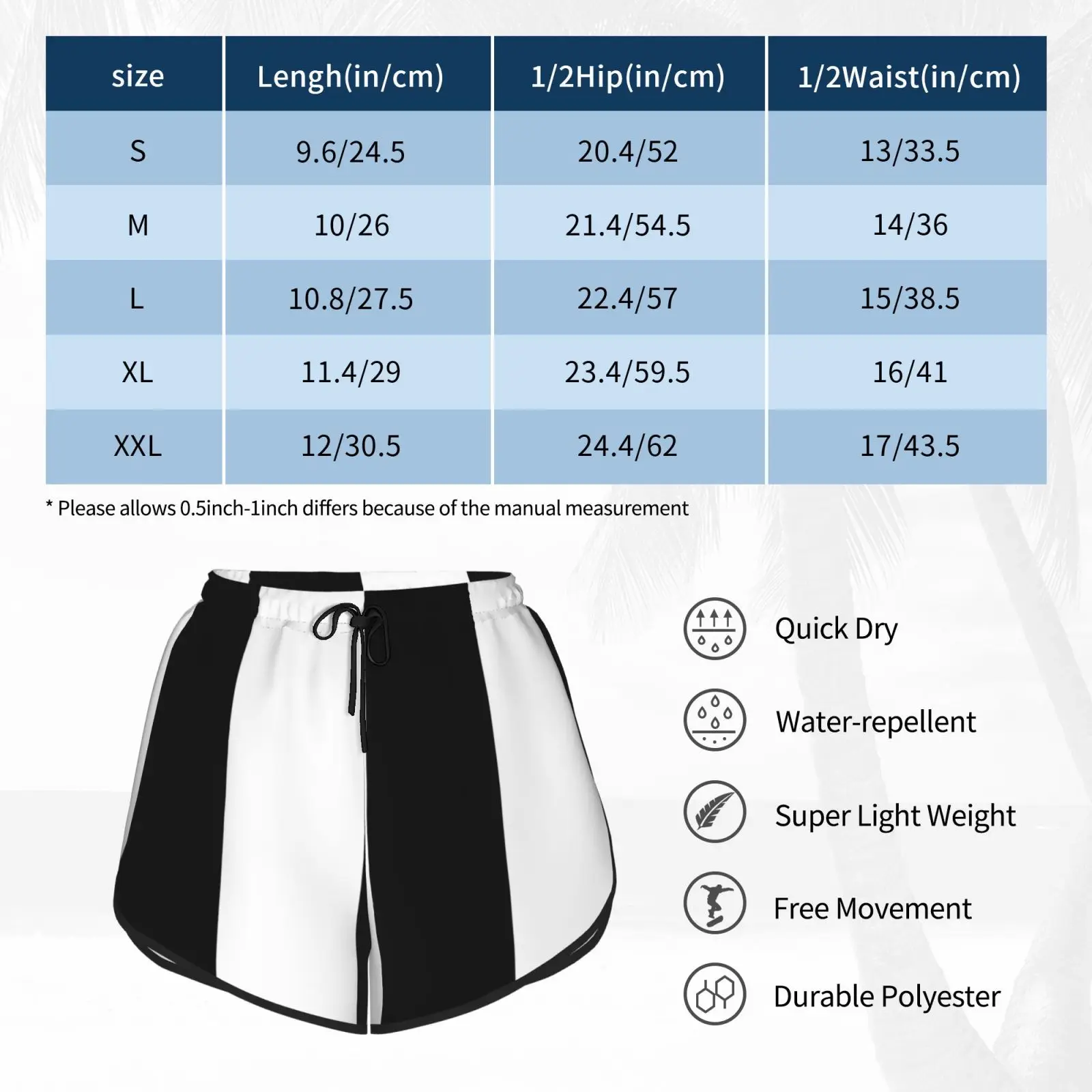 

Inspired Design Swim Shorts Women Beach Shorts Magpies Utd