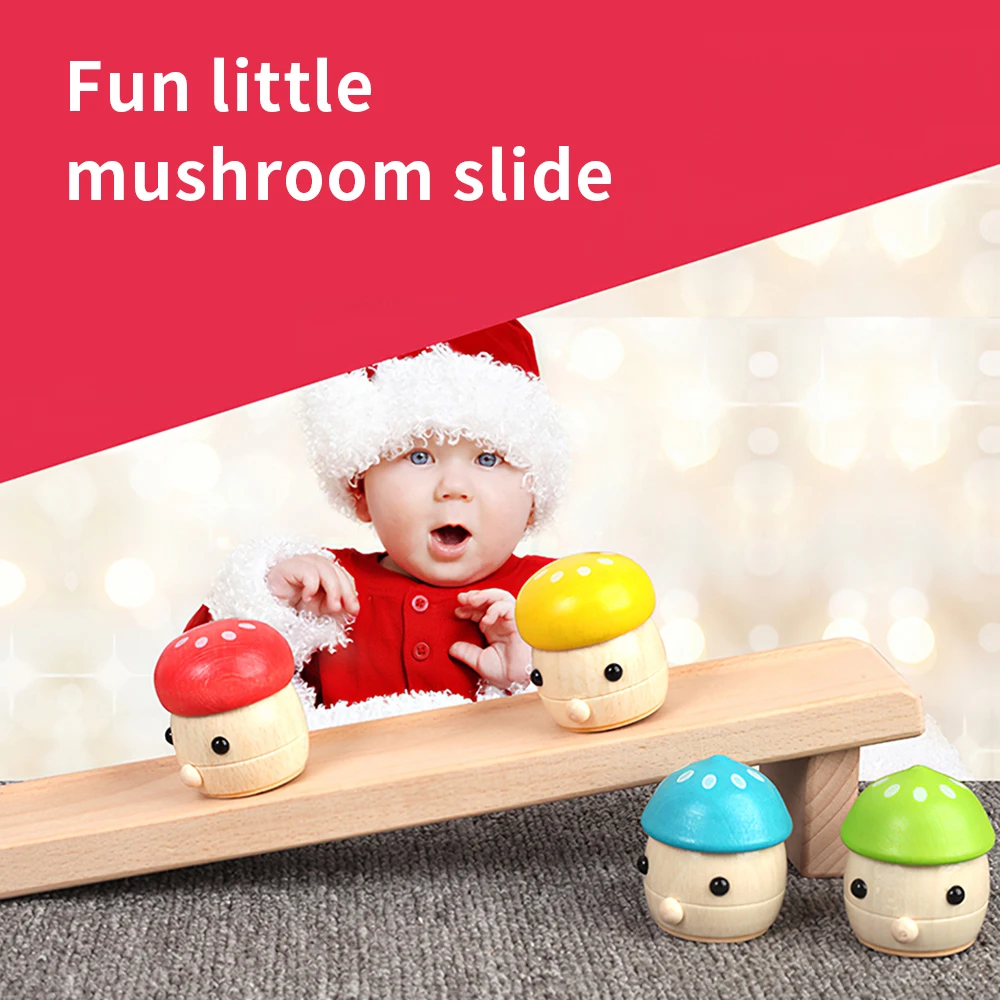 

Slippery Toy Funny Sliding Board Toy Educational Table Game Toy With 4 Mushroom Toys For Aged 3 Years Kids Children Kindergarten