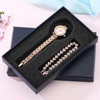 keller weber best birthday gift for ladies quartz elegant womens rhinestone watch exquisite shiny bracelet gift kit for girls