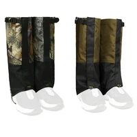 adjustable camping foot guard cover wear resistant leaf camouflage outdoor gaiter hiking anti dirty camping supplies