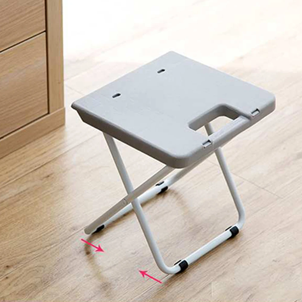 

Folding Stool Multifunctional Portable Shower Chair Foldable Comfortable Space Saving Chairs Outdoor Indoor Home Kitchen