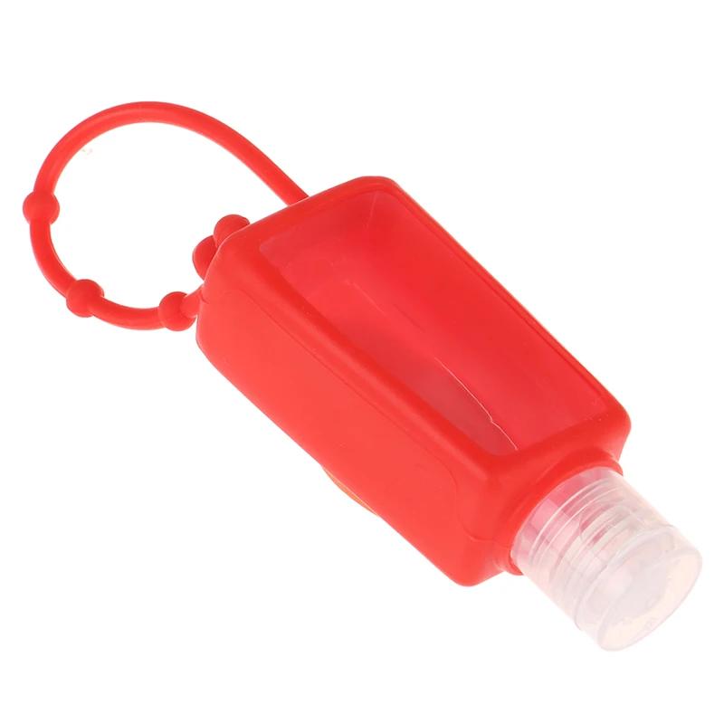Многоразовая силиконовая бутылка для дезинфицирующего средства рук держатель