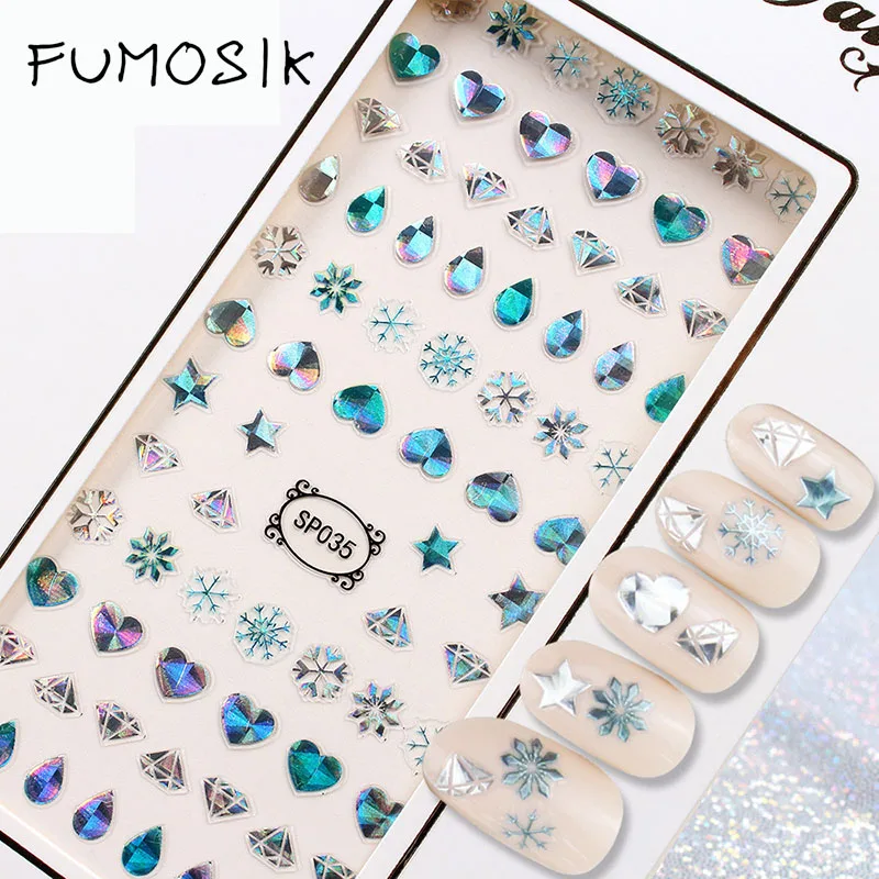 

1 Sheet Gold Silver Lines Strip 3D Nail Sticker Gold Flower Vine Diamond Necklace Gel Polish Slider Accessories Nail Sticker