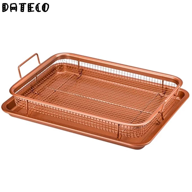 Copper Baking Tray Oil Frying Baking Pan BarBecue Tray Fry Pan Non-stick Chips Basket Baking Dish Grill Mesh Kitchen Tool
Copper Baking Tray Oil Frying Baking Pan BarBecue Tray Fry Pan Non-stick Chips Basket Baking Dish Grill Mesh Kitchen Tool