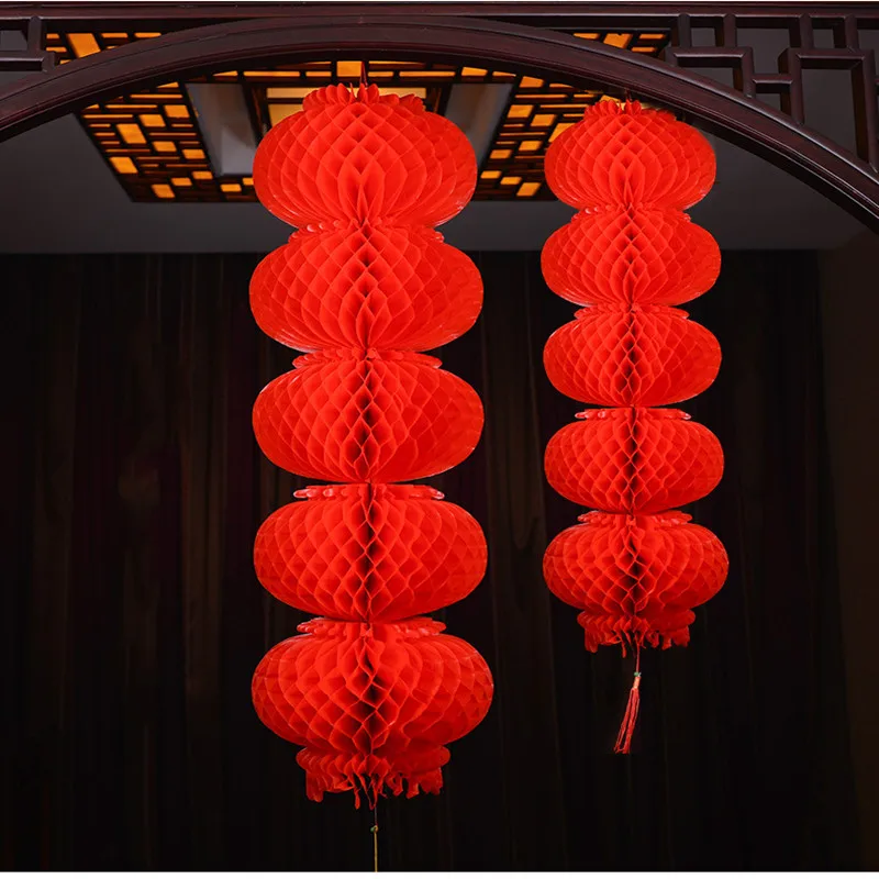 

20cm Chinese New Year Lantern 10pc Oil Paper Waterproof Ornaments Outdoor Tree Decor Wedding Party Room Christmas Decoration GZ1