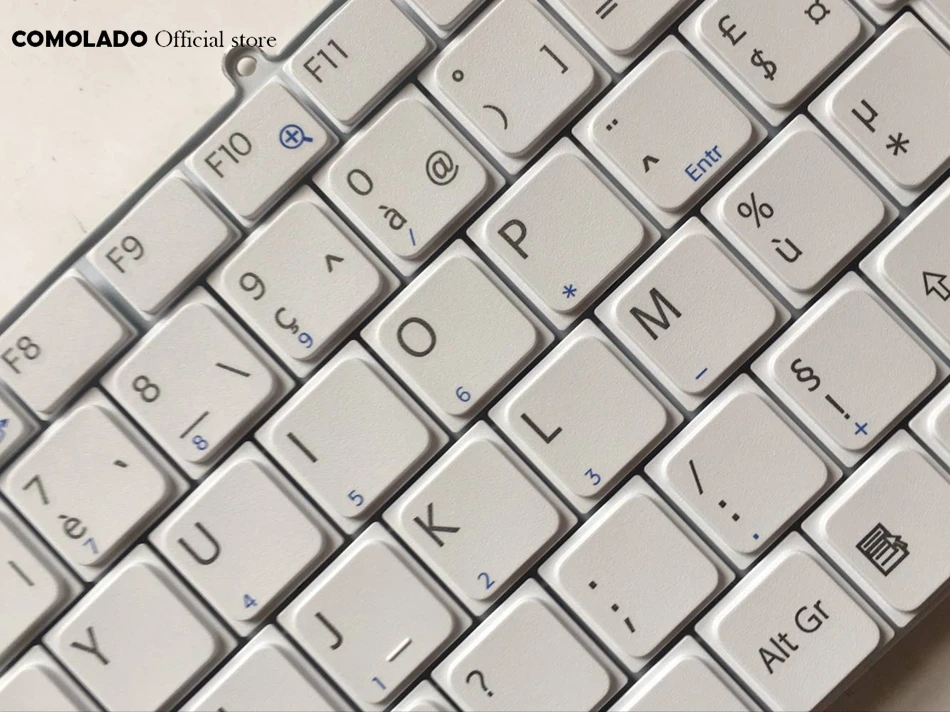 French Azerty раскладная клавиатура для SONY VAIO VGN FE серии черно белая раскладка
