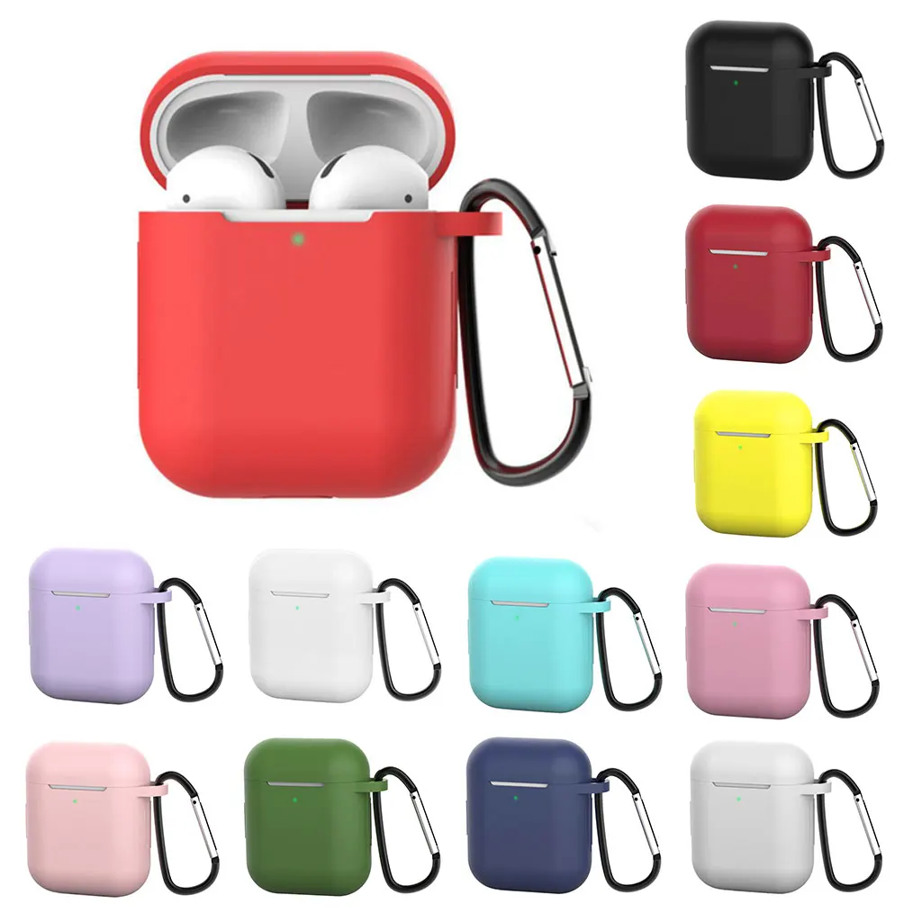 Мини Мягкий силиконовый чехол для Airpods Air pods противоударный Apple AirPods Airpod наушники