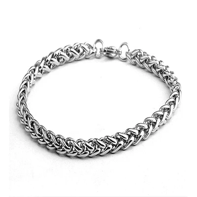 

men bracelet stainless steel chain on hand steel friendship bracelet hip hop couple bracelet boyfriend gift for man accessories
