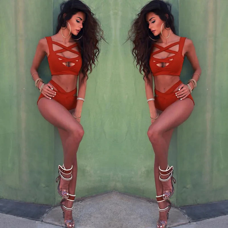 Новинка одежда для танца на шесте женщин сексуальное бикини с перекрестными