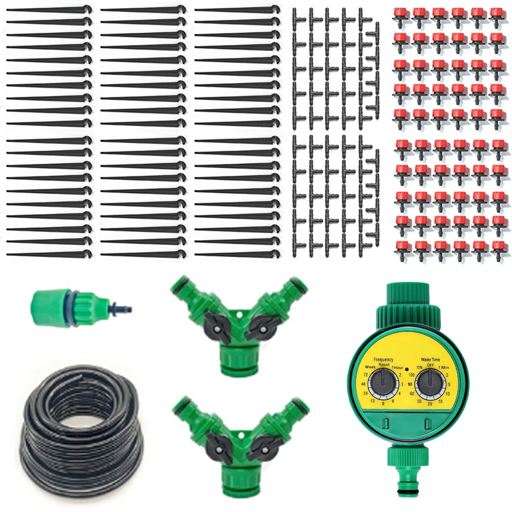 

50M Self Automatic Garden Water Irrigation System Kit DIY Drippers Mist Sets Micro Drip Irrigation System Garden Tool