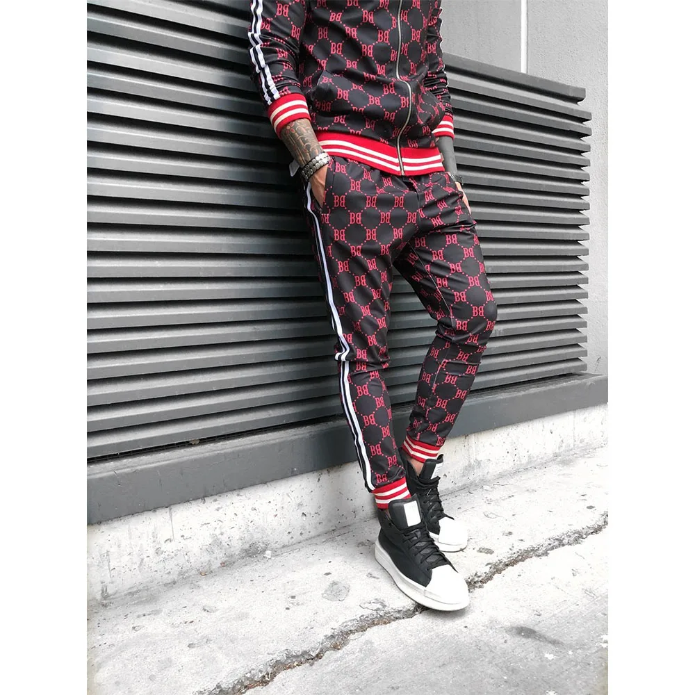 

Mens Tracksuits Colorful Plaid Casual Zipper Hoodie Set 2021 New Autumn Male Sweatshirt Clothes For Men