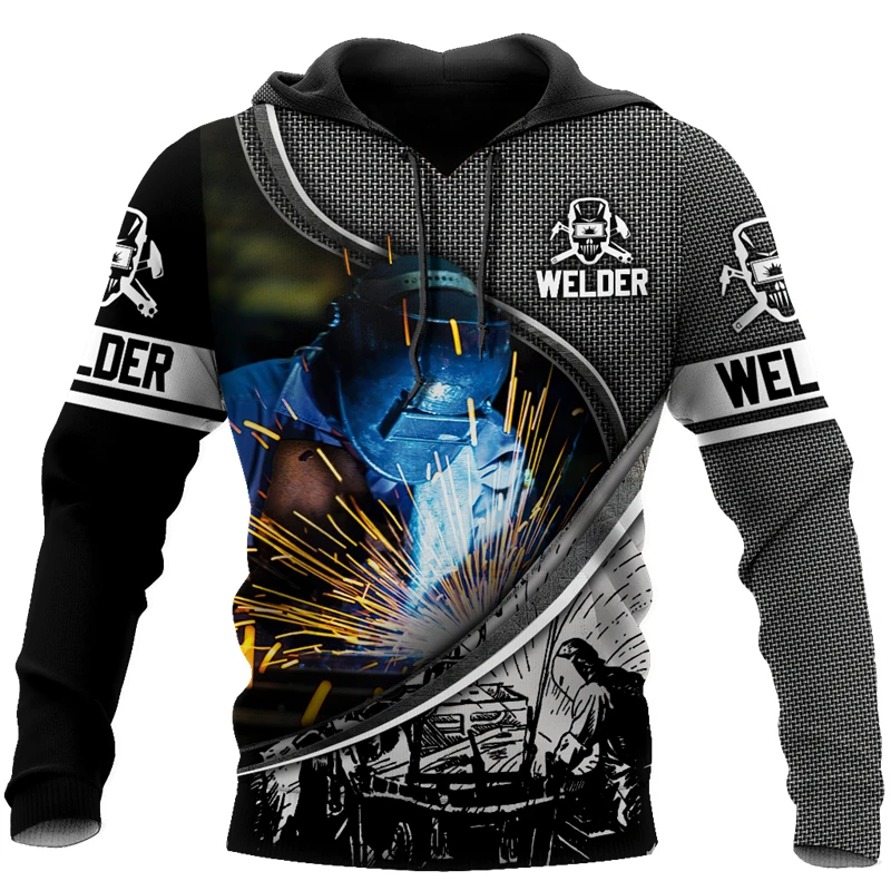 

HX New Welder Hoodie Men Women Sweatshirts 3D Print Solderer Zipper Hoodie Fashion Casual Tracksuit Drop Shipping