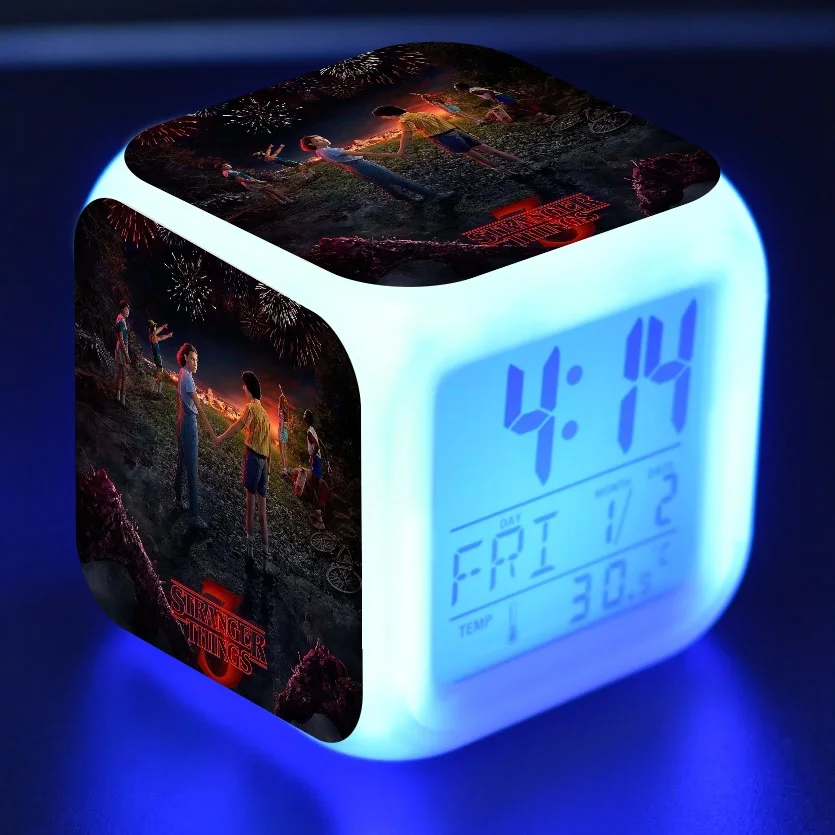 Светодиодный цифровой будильник с таймером и термометром 7 цветов|Игровые