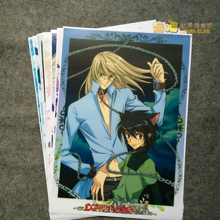 

8pcs/lot A3 Anime LOVELESS Wall Pictures for Living Room Film Posters Sticker Decoration Gift