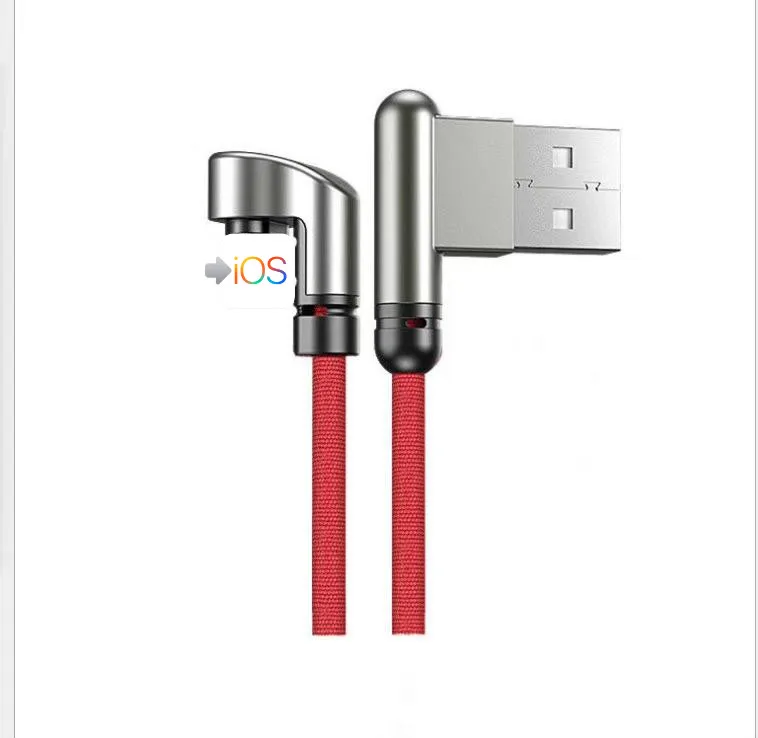 Двойной локоть кабель для передачи данных iphone type c Android USB зарядки|Зарядные